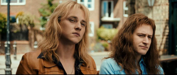 Joseph Mazzello and Ben Hardy in Bohemian Rhapsody 2018