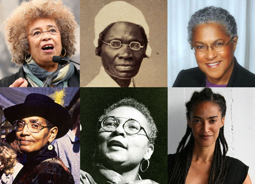 Angela Davis, Sojourner Truth, Patricia Hill Collins, Audre Lorde, bel hooks, Grada Kilomba