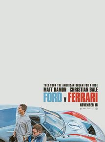 Ford vs Ferrari Matt Damon Christian Bale poster