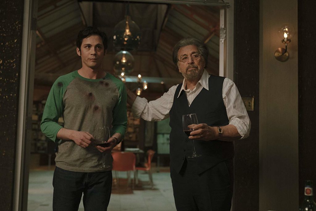Al Pacino and Logan Lerman in Hunters 