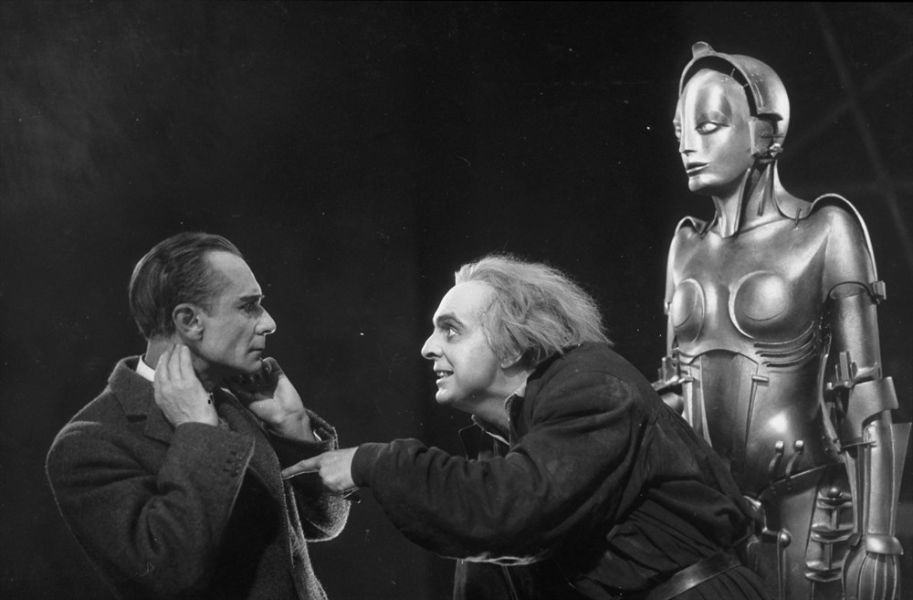 Alfred Abel and Rudolf Klein-Rogge in Metropolis